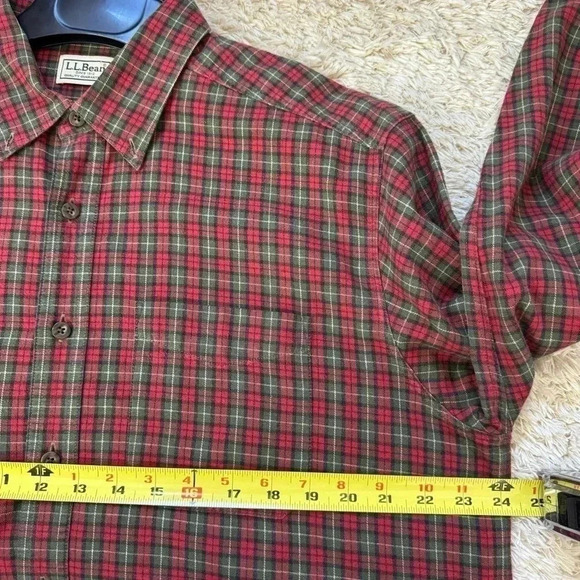 L.L Bean Mens Button down shirt size large - Picture 4 of 7
